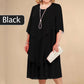【L-4XL】💖Sifon többrétegű középhosszú szoknya