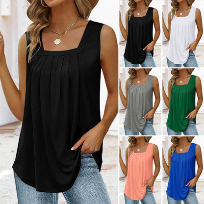 💕Ujjatlan tank top szögletes nyakkivágással✨