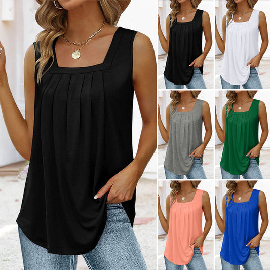 💕Ujjatlan tank top szögletes nyakkivágással✨