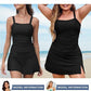 🌸Női Vintage hasi ellenőrzés két darab Tankini fürdőruhák