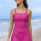 🌸Női Vintage hasi ellenőrzés két darab Tankini fürdőruhák