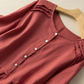 【M-2XL】💘Rövid ujjú pamutvászon ingruha retró stílusban