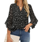 Női 3/4 ujjú sifon blúz - Elegáns üzleti alkalmi felső