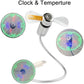 USB ventilátor LED óra fény
