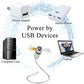 USB ventilátor LED óra fény