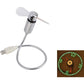 USB ventilátor LED óra fény