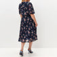 【S-4XL】💐 Elegáns virágos pliszírozott ruha