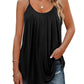 【M-4XL】👚Női spagetti pántos rakott laza felső