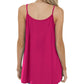 【M-4XL】👚Női spagetti pántos rakott laza felső