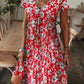 【M-3XL】🌺Női elegáns virágos nyomtatás V-nyakú hosszú ruha