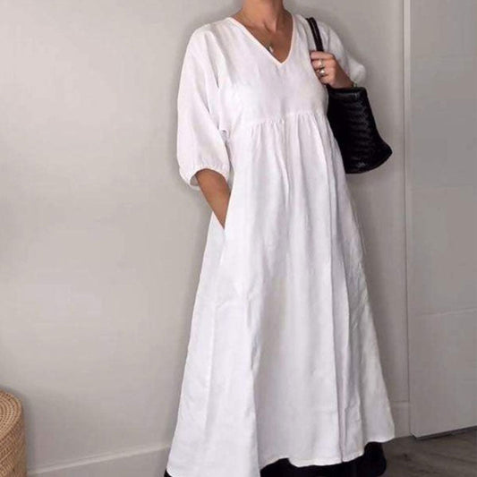 🎀Női alkalmi ruha hegyes nyakkivágással