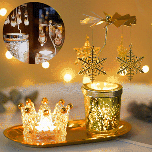 Kerst forgó illatgyertya tartó【Nem tartalmaz gyertyát】