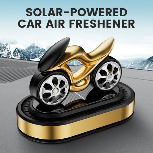 Napenergiával működő, motorkerékpár alakú autóillatosító