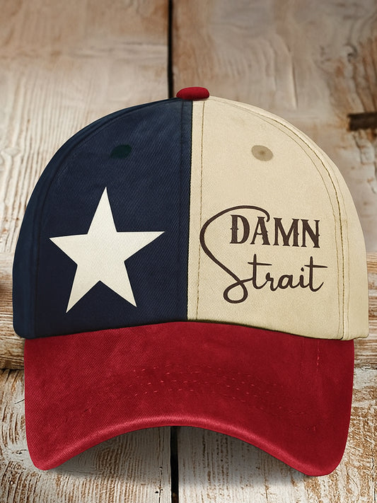 Retro átkozott szoros country music texas western nyomtatott vintage retro unisex resort baseball sapka