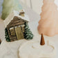 🏠 Faház Tölcséres Kandalló füstölgő kéménnyel 🎄 Tökéletes karácsonyi ajándék