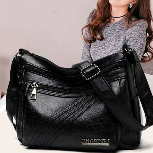 Női klasszikus többrétegű válltáska