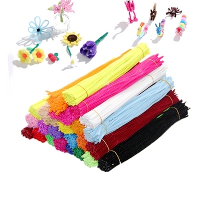 【✨ 1 + 1 ingyenes】Élénk színű zsenília szárak barkácsoláshoz