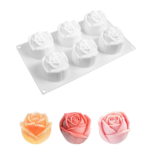 【✨ 1 + 1 ingyenes】Többcélú 3D rózsa szilikon forma