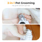 2 az 1-ben elektromos állat körömcsiszoló és -vágó LED-es világítással