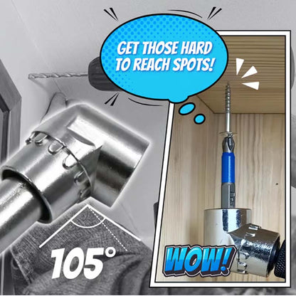 105 fokos derékszögű fúróadapter-készlet