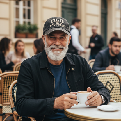 🧢【OLD & DON’T CARE】 Retro baseball sapka – unisex, állítható méret, stílusos felirat!