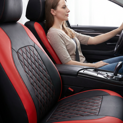 9 darabos bőr autóüléshuzat-készlet – Univerzális, prémium védelem