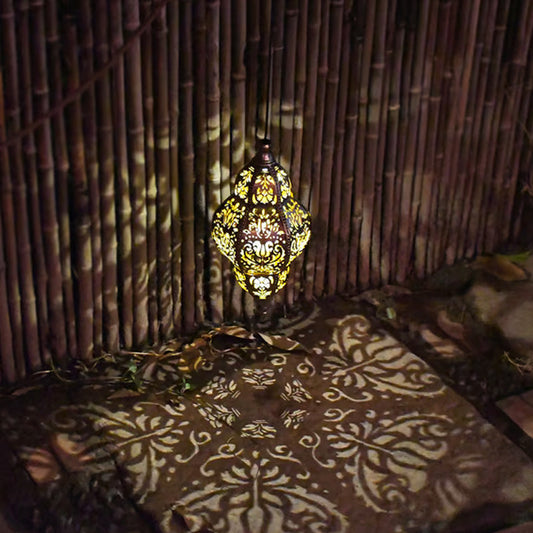 Függő napelemes lámpa kültéri dekoráció