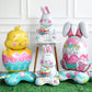【✨ 1 + 1 ingyenes -  2 db】🐰Óriási 3D álló nyuszi léggömb önálló ünnepi hangulatot teremt