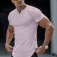 Alkalmi, egyszínű sportos póló férfiaknak