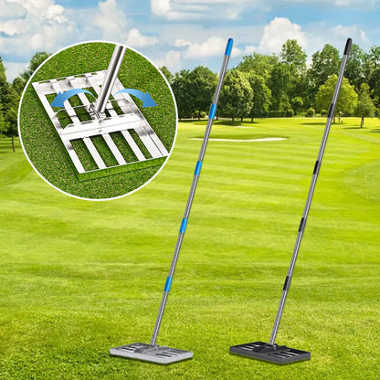 Professzionális gyepkiegyenlítő gereblye kerthez és golfpályákhoz