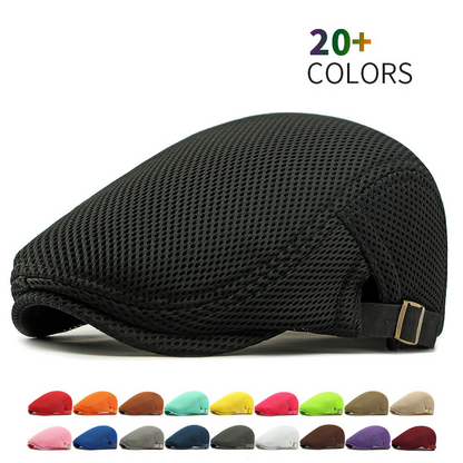 Légáteresztő, lapos sapka, állítható pánttal