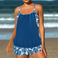 🌊S-4XL👙 Tankini szett Boyshort biztonságos fedés