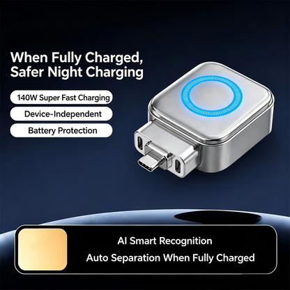 🔋 AI-vezérelt automatikus kikapcsolás, teljes feltöltés után automatikus leválasztás, Android és iOS készülékekhez egyaránt ✅ Utánvéttel