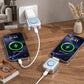 🔋 AI-vezérelt automatikus kikapcsolás, teljes feltöltés után automatikus leválasztás, Android és iOS készülékekhez egyaránt ✅ Utánvéttel