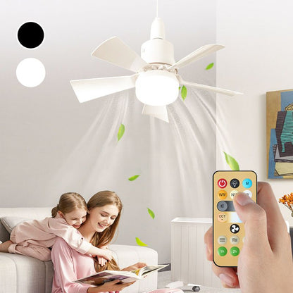 💡 Új kis ventilátoros lámpa | E27-es menetes mennyezeti ventilátoros lámpa