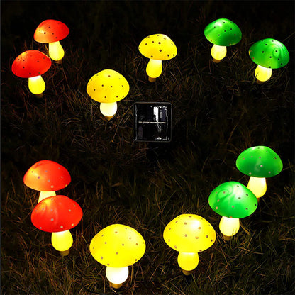 🍄 Napenergiás LED gomba alakú tündérfüzér【✨ Utánvétes fizetés, visszatérítés lehetséges】