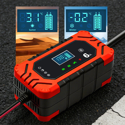 🚗 Intelligens akkumulátortöltő autókhoz és motorkerékpárokhoz