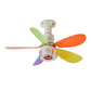 🌀 Színes Bluetooth-ventilátoros lámpa | RGB mennyezeti beépíthető kis méretű 🌿