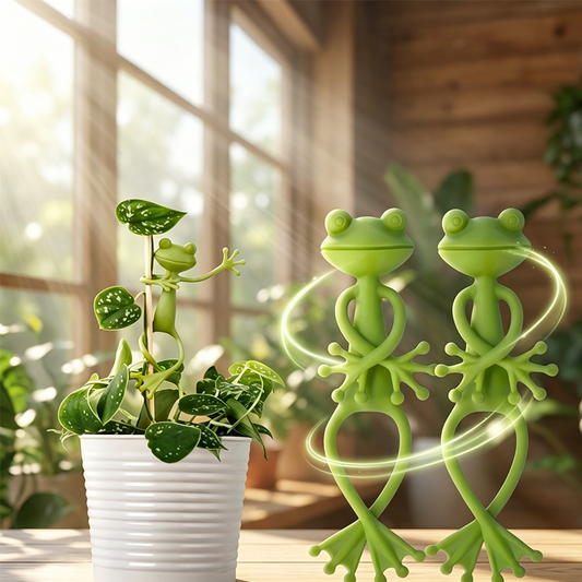 🐸 Béka alakú növényállvány szilikon rögzítő