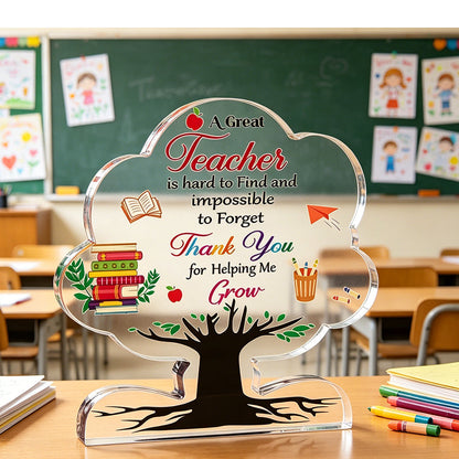 Premium Acrylic Plaque for Teacher Appreciation