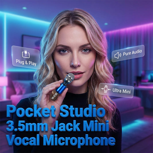 【✨ 1 + 1 ingyen - 2 db】 3,5 mm-es jack csatlakozós mini énekmikrofon 🎤
