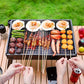 🍢 Fiókos, összecsukható, hordozható grill állvánnyal