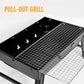 🍢 Fiókos, összecsukható, hordozható grill állvánnyal