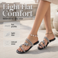 Women's Rhinestone Butterfly Slide Sandals
