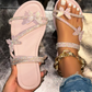 Women's Rhinestone Butterfly Slide Sandals