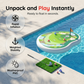 🏊 Pool Golf játék – Úszó green, teljes ütőkészlet és labdák, tökéletes választás bulikhoz⛳