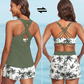 👙 Női szabadidős tankini fürdőruha-szett (rövidnadrággal) – 3 részes szett
