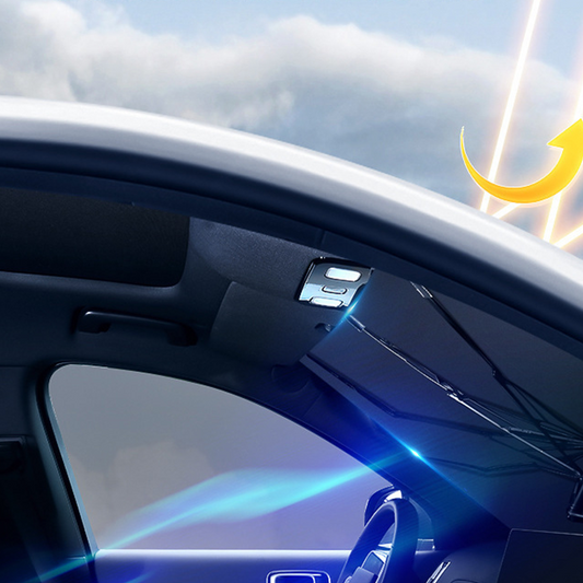 🚗V alakú kanyarban használható autó napernyő, lézeres bevonattal