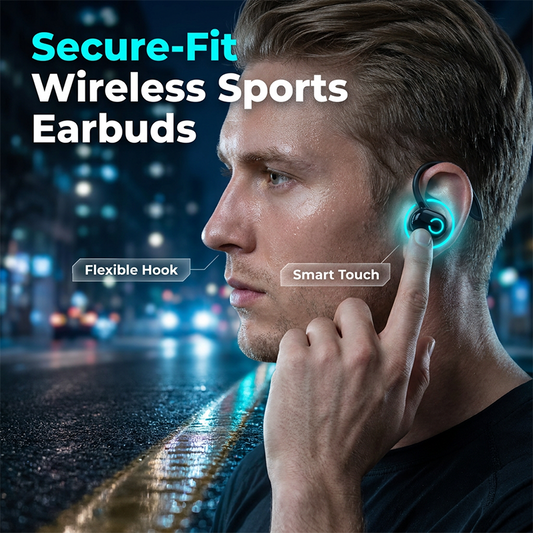 🎧 Vezeték nélküli, fülakasztós, Bluetooth 5.2-es fülhallgató, sztereó sportfülhallgató