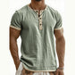 Men's Short Sleeve Breathable Henley Shirt